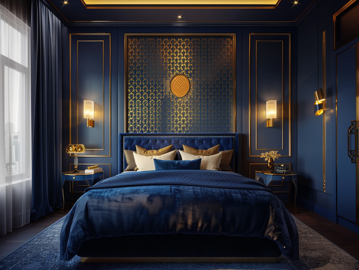 chambre bleu nuit