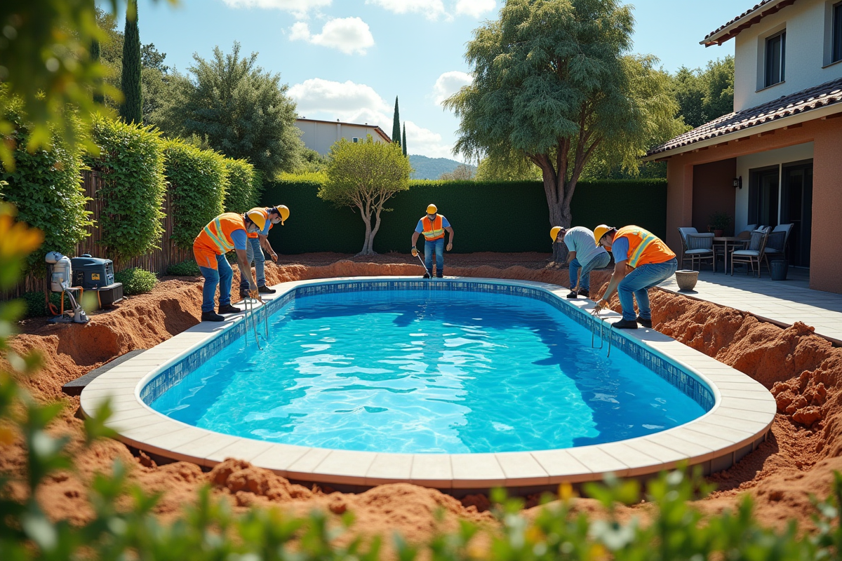 piscine installation