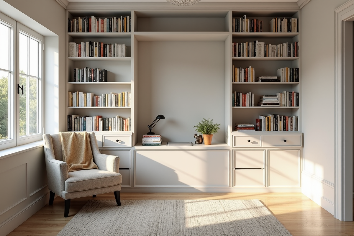 bibliothèque bureau